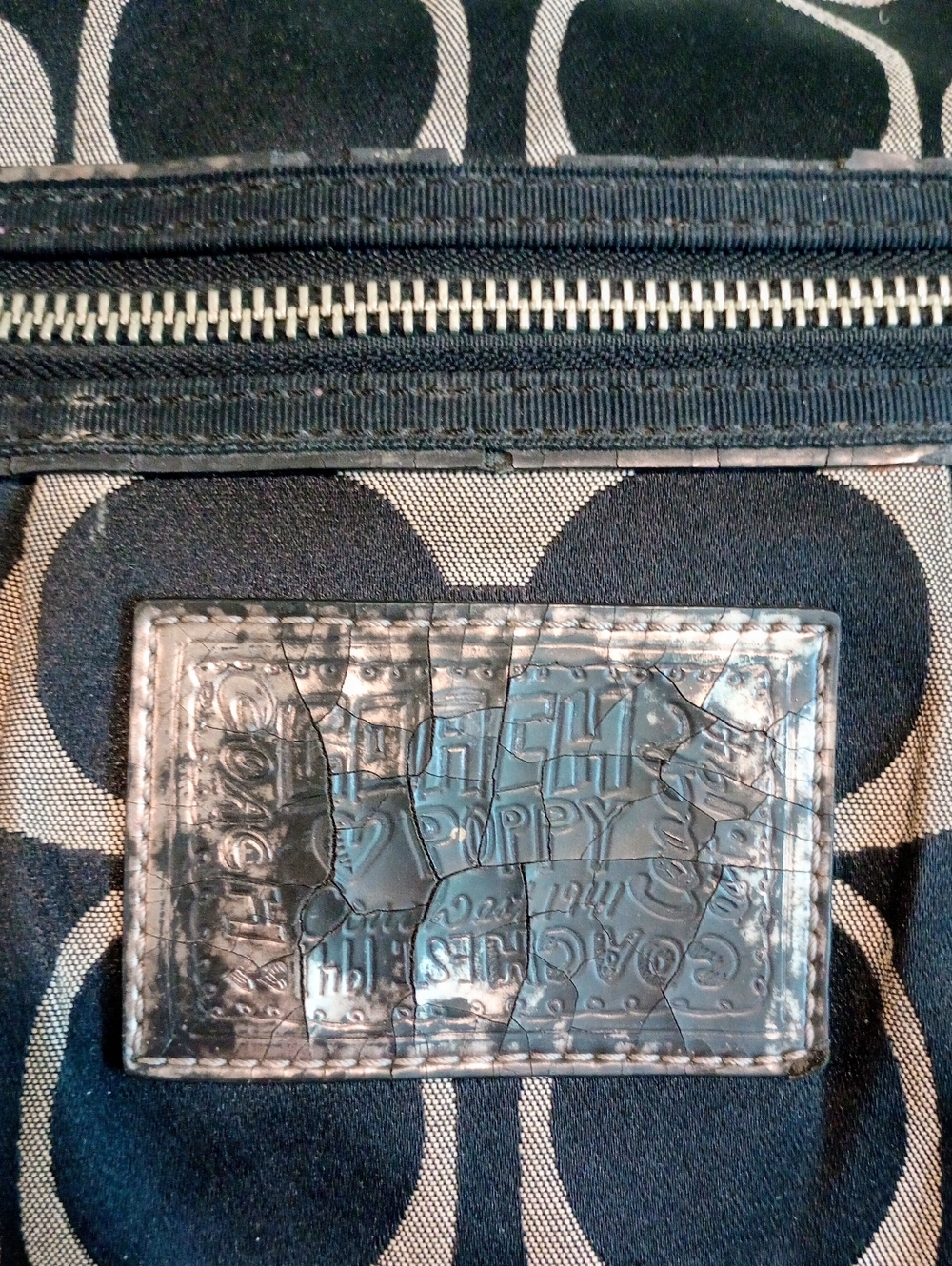 Coach Poppy Signature Hobo Style Shoulder Bag PROJECT BAG - Picture 3 of 14
